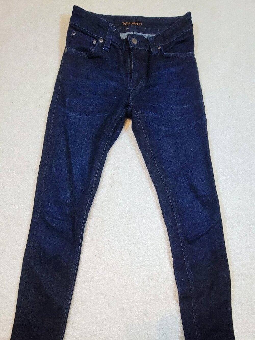 Nudie Jeans Co Skinny Fit Dark Wash Denim Organic Cotton